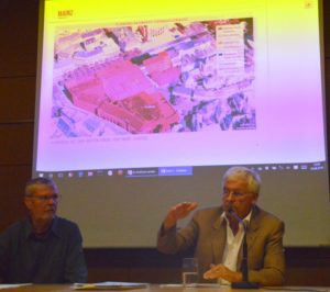 Investor Dirk Gemünden stellte im August 2016 seine Pläne für die Ludwigsstraße bei der BI LU vor. - Foto: gik