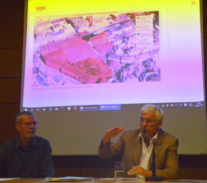 Investor Gemünden bei der BI LU: Kriegen keine Riesenmall an der LU