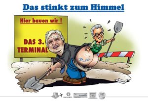 Fluglärm-Initiativen nahmen wegen des Baus des Terminals 3 die hessische Landespolitik scharf ins Kritik-Visier. - Foto: gik