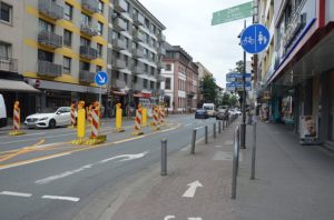 Schlechte Noten gibt es immer wieder für Radwege in Mainz, hier die Große Bleiche. - Foto: gik