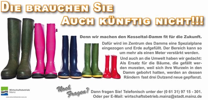 Unwetterschutzdamm für Hechtsheim im Kesseltal wird erneuert: Vor 40 Jahren Wasserflut im alten Ortskern