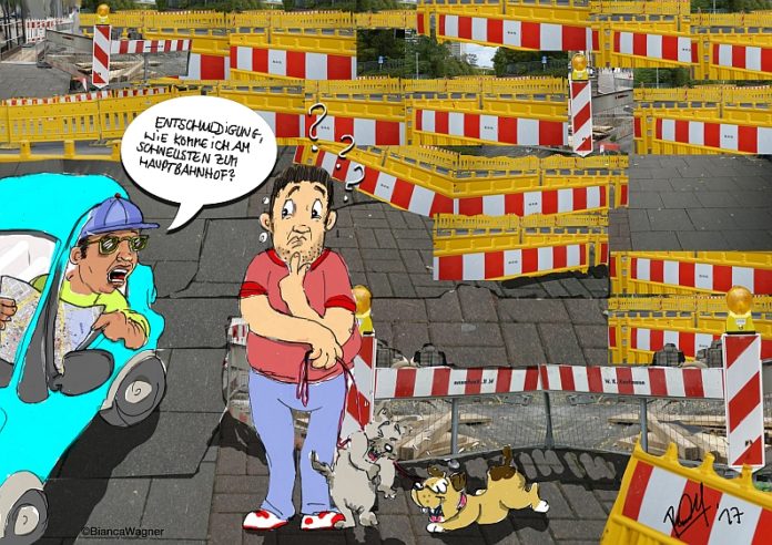 Biancas Blick auf Mainz: Wenn der Tourist nach dem Weg durch den Baustellendschungel fragt