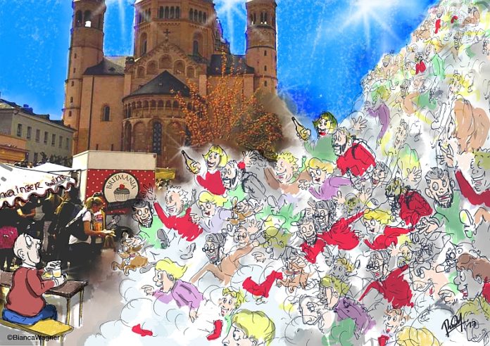 Biancas Blick auf Mainz: Wenn die Besucherwelle den Genießer beim Marktfrühstück wegspült…