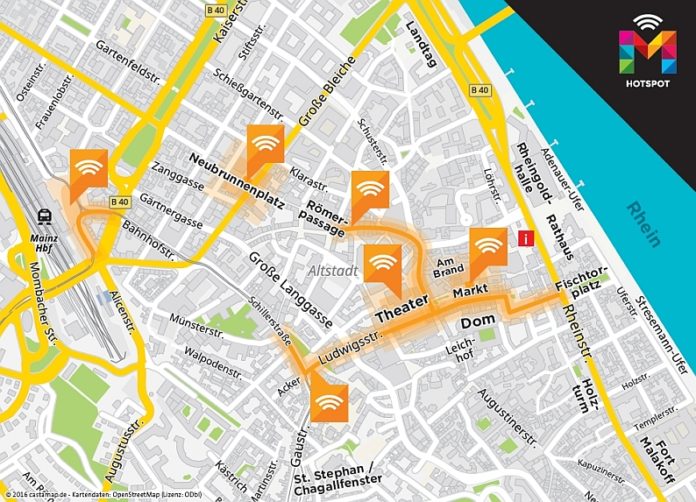 40 WLAN-Hotspots in der Innenstadt – Stadtwerke bieten kostenfreies Internet
