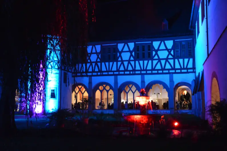 Lumostory Kloster Eberbach 2014 - illuminierter Kreuzgang