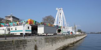 Kaimauer wird mit Ankerköpfen ans Rheinufer gespannt – 130 Jahre alte Mauer wird saniert
