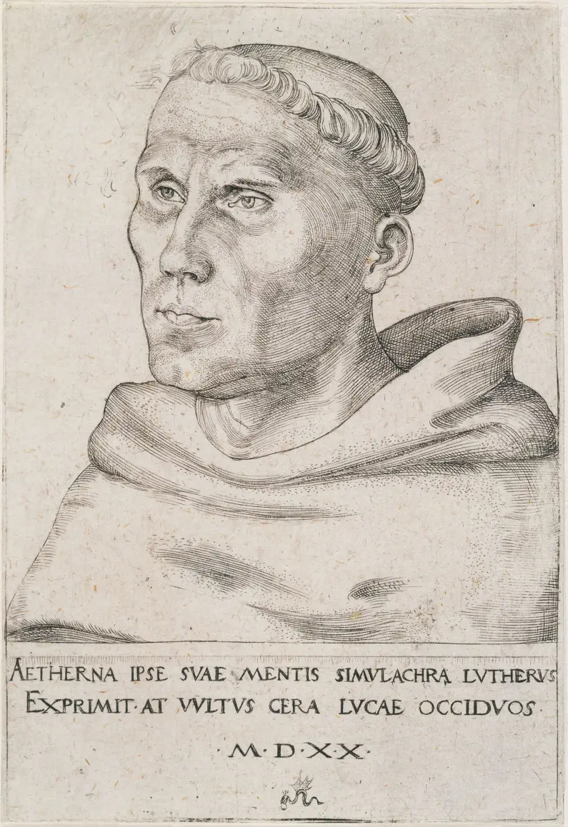 Luther als Augustinermönch. 1520