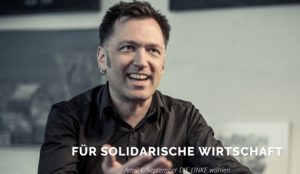 So posierte Martin Malcherek für die Linke im Bundestagswahlkampf 2017. - Foto: Linke