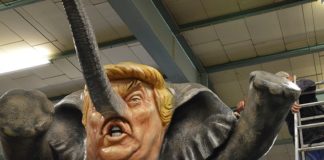 Trumpeltier, Diktator Erdogan und Internet-Shopping – Mainzer Motivwagen 2017