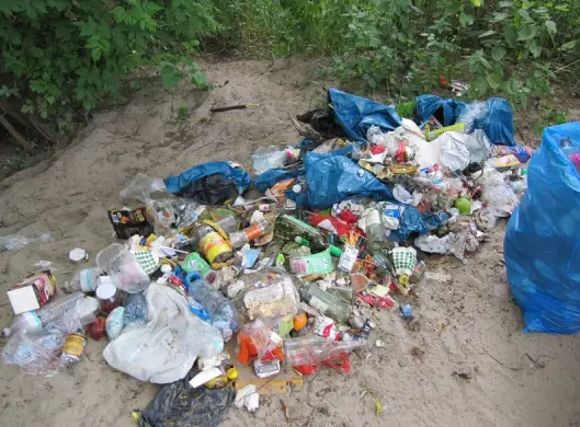 Müll am Mombacher Strand