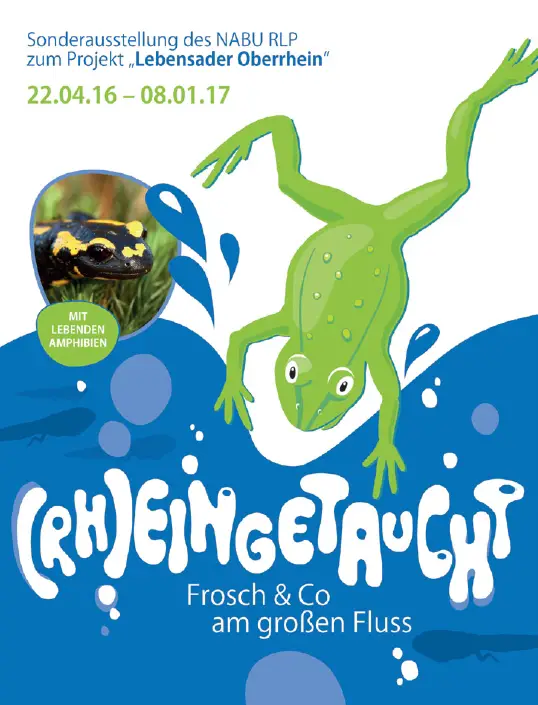 Plakat Ausstellung Rheingetaucht Nabu