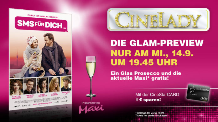 CineLady am Mittwoch: SMS für Dich – Romantische Komödie um Wieder-Lieben-Können