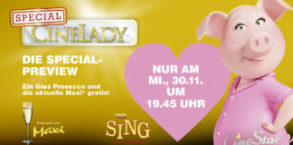 Cinelady am 30.11. mit „Sing“, der tierischen Castingshow und dem Mainzer Weihnachtsmarkt