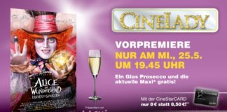 CineLady am 25. Mai mit Alice in Wonderland, Johnny Depp – und „Run Different“ von Intersport Kiegele & Lauftrainer Mamadou