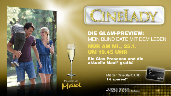 Cinelady am 25.1. mit „Mein Blind Date mit dem Leben“ und der Caféliebe Rheinhessen – Update: Gewinnerinnen