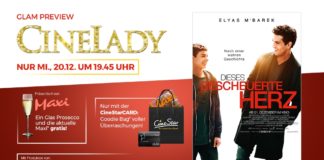 Cinelady am 20.12.2017 mit Elyas M’Barek in „Dieses bescheuerte Herz“ – GCV lädt an Fastnacht zu „Der Ball“