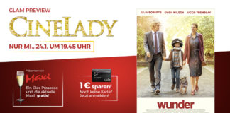 CineLady am 24.1.2018 mit Julia Roberts, Owen Wilson und „Wunder“ – Bio-Kindermode mit „AlleLeut“ aus Gonsenheim