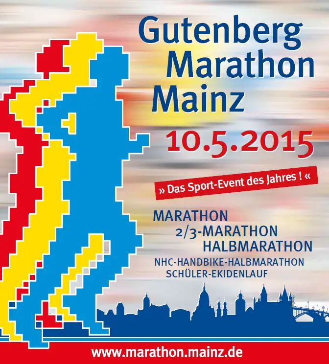Plakat Gutenberg-Marathon 2015