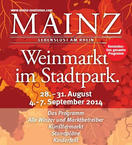 Plakat Mainzer Weinmarkt 2014
