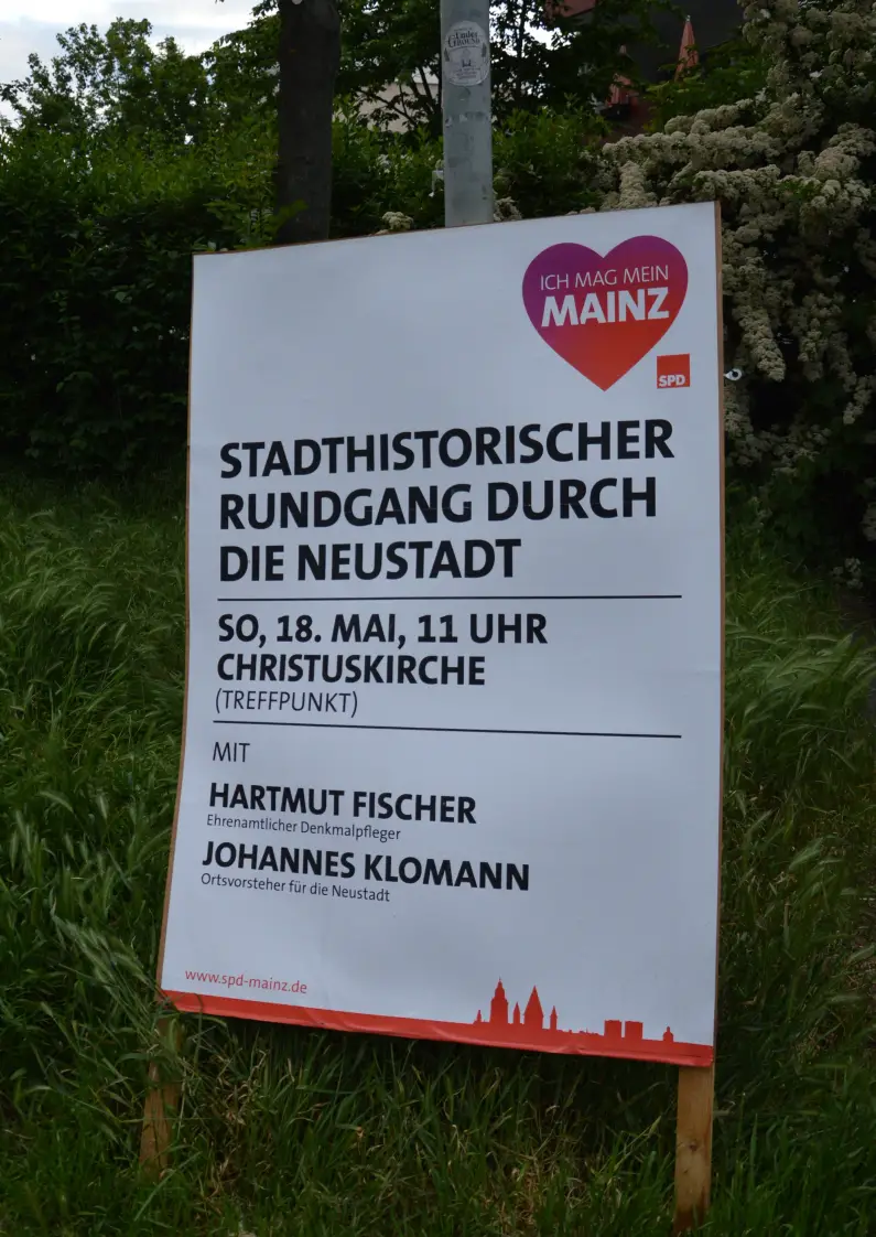 Plakat SPD Historischer Rundgang