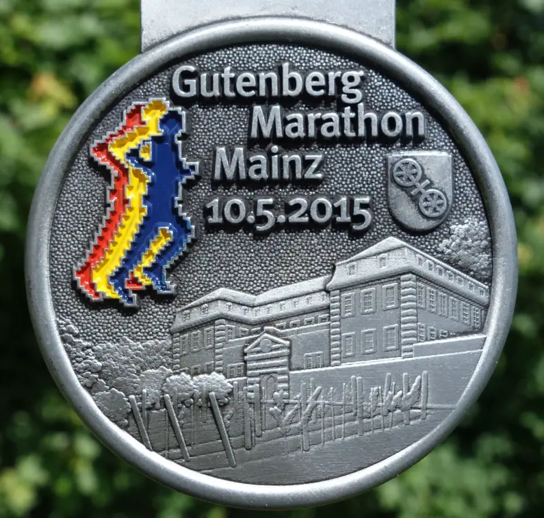 Plakette Gutenberg-Marathon voll - Grimminger
