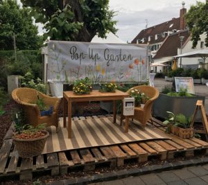 Popup-Garten auf dem Hessentag in Rüsselsheim. - Foto: gik