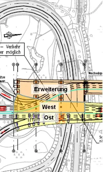 Schiersteiner Brücke - Grafik Herzstück mit West und Ost NEU