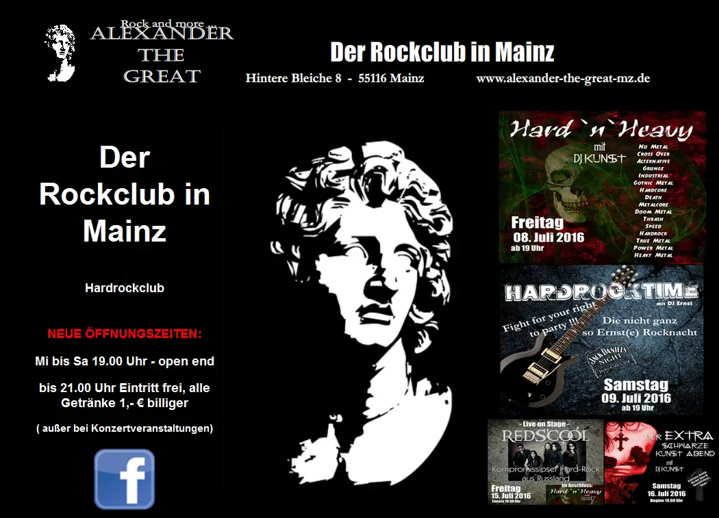 Screenshot Homepage Alexander the Great