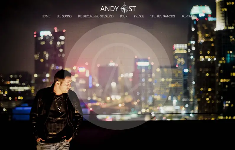 Screenshot Homepage Andy Ost Bock auf Leben kleiner