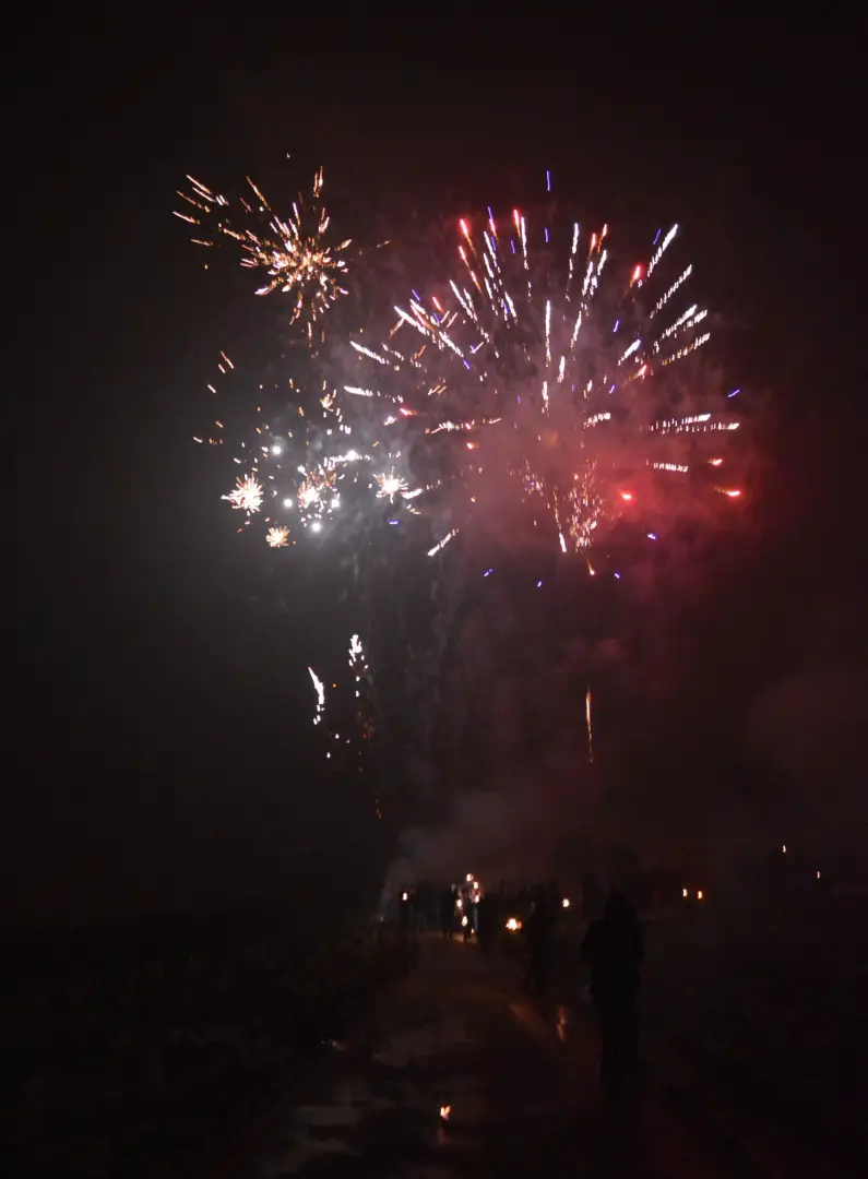 Tolles Feuerwerk an Sivester 2014 - Foto: gik
