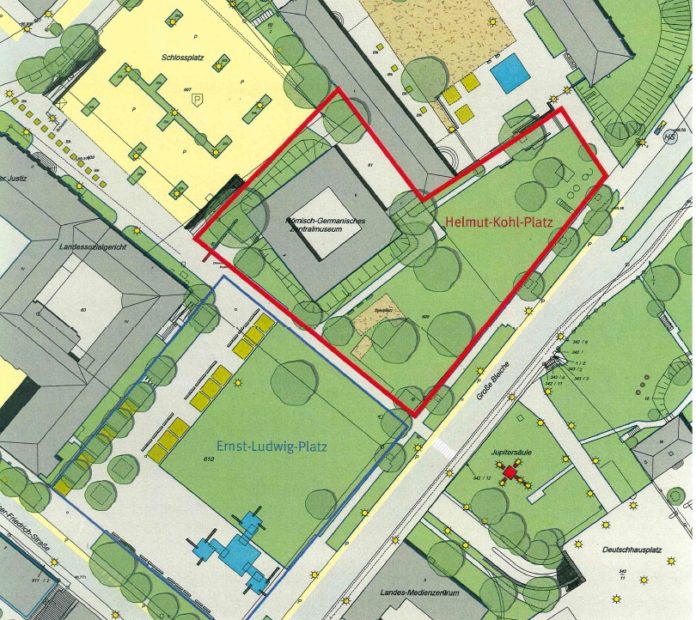Teil des Ernst-Ludwig-Platzes in Mainz soll „Helmut-Kohl-Platz“ werden – Update: Kohl würde Adresse des RGZM spalten