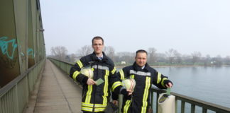 Mainzer Feuerwehrbeamte aus Hessen dürfen schon auf Kaiserbrücke mit Arbeit beginnen
