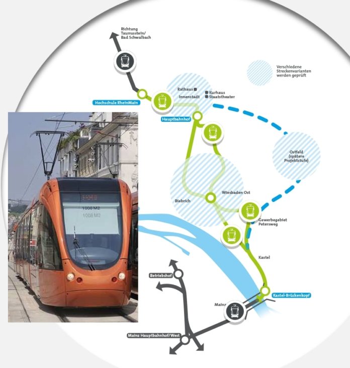 Citybahn: Vorplanung soll am 12. Dezember den Verkehrsausschüssen von Mainz und Wiesbaden vorgestellt werden