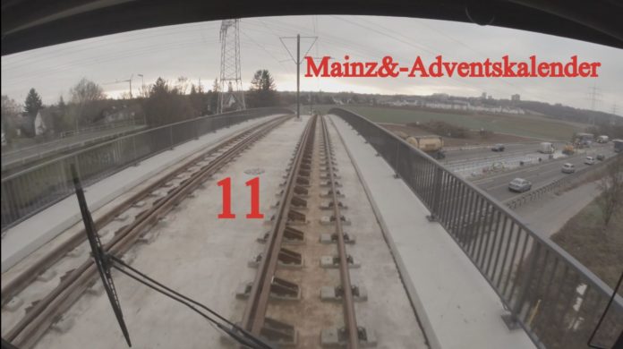 Mainz&-Adventskalender 11: Freie Fahrt mit der Mainzelbahn – Video von der Strecke
