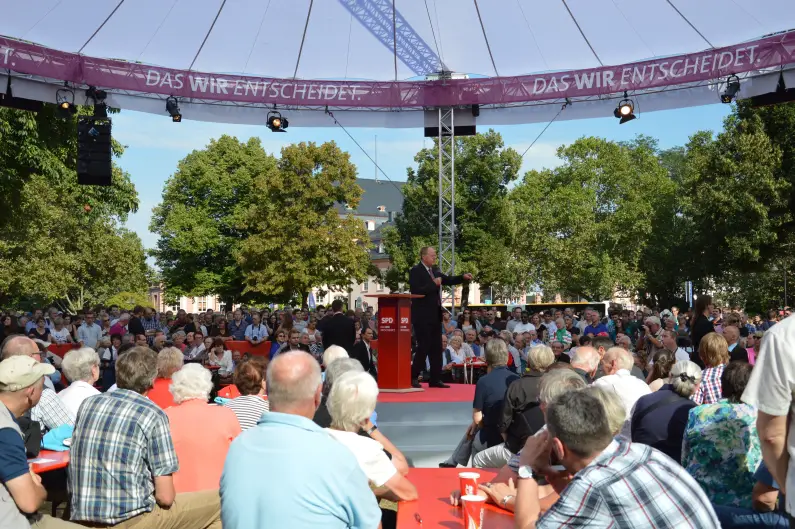 Wahlarena mit Steinbrück in Mainz 2013 - Foto: gik