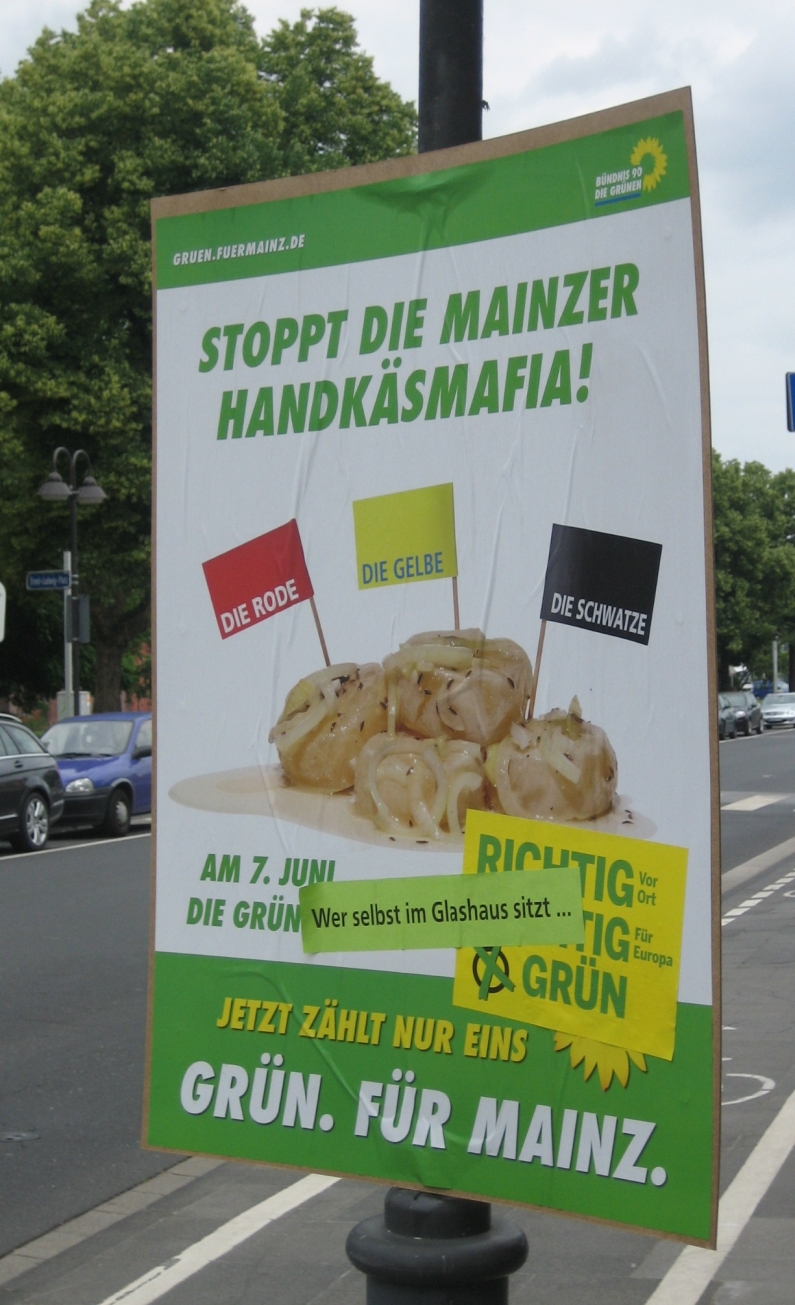 Handkäs-Mafia - legendäres Plakat der Kommunalwahl 2009 - Foto: gik