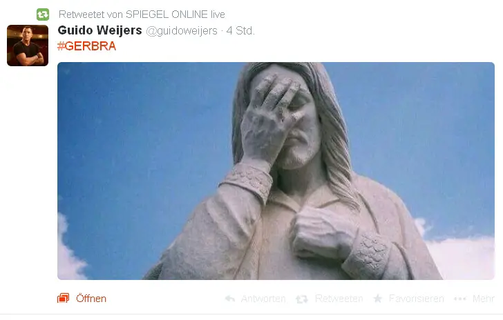 Weinende Christus-Statue auf dem Corcovado über Rio