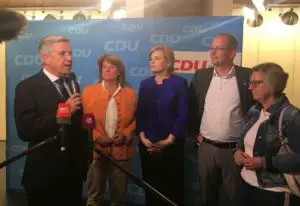 Betretene Gesichter bei der CDU, die Opposition hatte sich mehr ausgerechnet. - Foto: gik