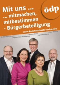 Das Spitzen-Quintett der Mainzer ÖDP zur Kommunalwahl 2019. - Foto: ÖDP