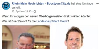 Umfrage zur Mainzer OB-Wahl: 60 Prozent für Ebling, 40 Prozent für Haase – Boostyourcity befragte Mainzer