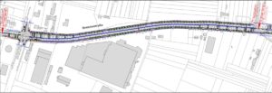 Plan zum  vierspurigen Ausbau der Boelckestraße in Mainz-Kastel, Bauabschnitt 1. - Foto: gik