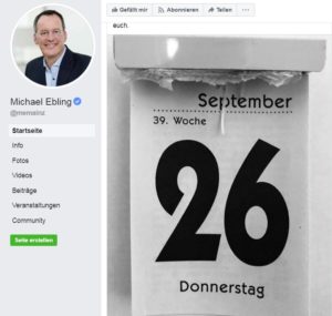 Facebook-Post von OB Michael Ebling zum Tod seiner Mutter im Oberbürgermeisterwahlkampf 2019. - Screenshot: gik