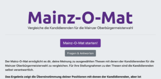 Mainz-O-Mat zur Oberbürgermeisterwahl: Partei Volt liefert Entscheidungshilfe mit 30 Thesen