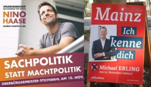 OB-Wahlkampf 2019: Nino Haase und Michael Ebling hieß damals die Stichwahl. - Foto: gik