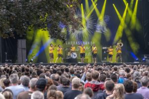 La BrassBanda im Konzert auf der Mainzer Zitadelle im Juli 2018 – Foto: Stefan F. Sämmer