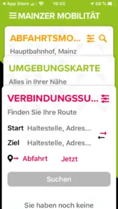 Neue App der Mainzer Mobilität mit Karteikarten. - Foto: gik