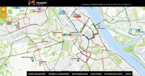 Der neue, interaktive Liniennetzplan der Mainzer Mobilität im Internet. - Screenshot: gik