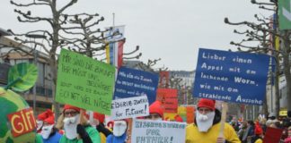 Zwergenaufstand in Mainz: Tausende Sterntaler, Rotkäppchen und Zwerge for Future beim 63. Jugendmaskenzug