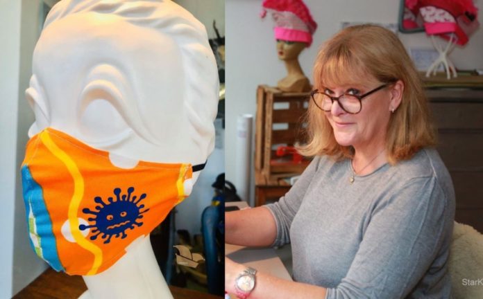 Coronahilfe: Stoffmasken statt Narrenkappen – Sylvia Kindling produziert bei Starkapp jetzt Nasen-Mund-Masken