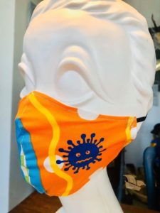 Mundschutz-Maske von Starkapp gegen Coronavirus-Infektionen, entwickelt von Sylvia Kindling. - Foto: Kindling